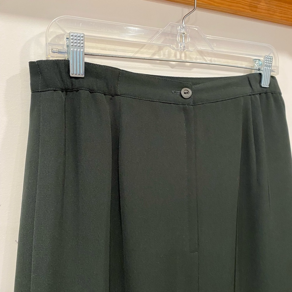 Vintage 80s 90s Canadian Union Label Pencil Skirt Jewel Tone Hunter Grn Size 12 - Picture 13 of 16